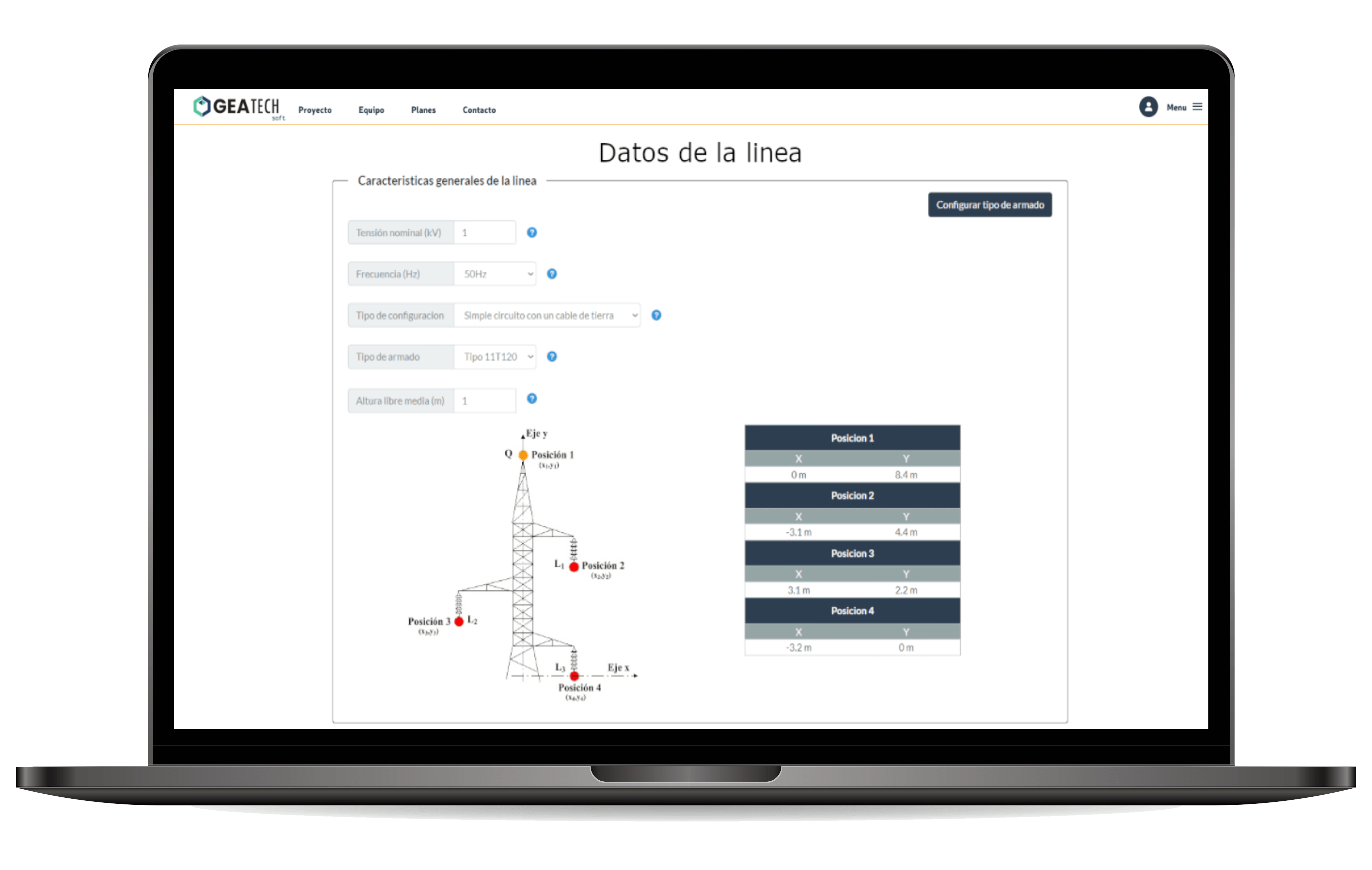 Imagen del modulo Líneas de AT
